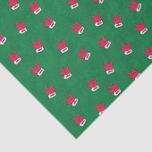 Santa "I Liebe You" Handschuh in ASL-Papiertaschen Seidenpapier (Ausschnitt)