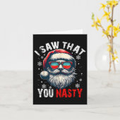 Santa I sah, dass Sie Ekligen lustigen Santa I sah Karte (Gelbe Blume)