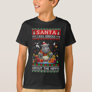 Santa I war ernsthaft über die Hippo Funny Ugly Ch T-Shirt