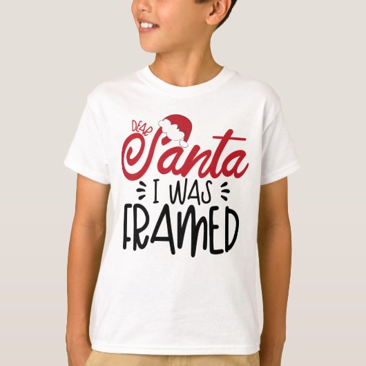 Santa I war Gerahmt T-Shirt (Vorderseite)