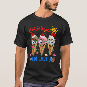 Santa Ice Cream Cones Weihnachten Weihnachten im J T-Shirt