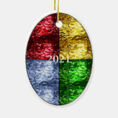 Santa Ice Creme Cone Keramik Lago Maggiore Ornament (Hinten)