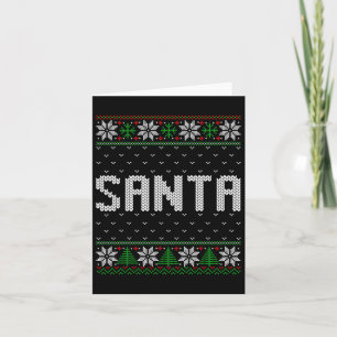 Santa Ich bin so gut Santa Came zweimal Paare Ugly Karte