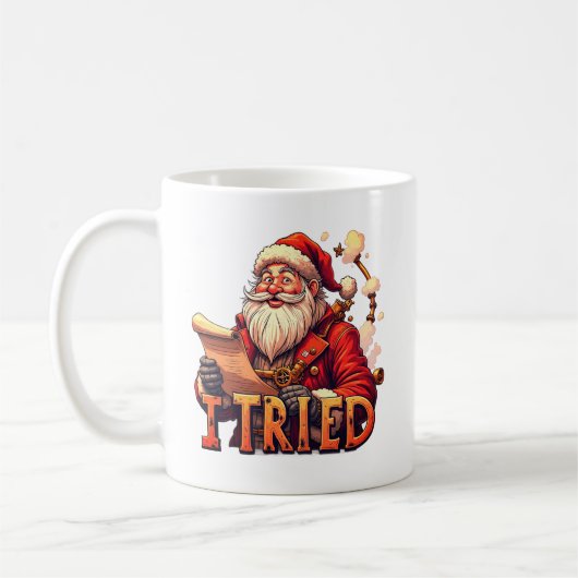 Santa ich habe den Becher probiert Kaffeetasse (Links)