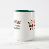 SANTA! ICH KENNE IHN! Mug Zweifarbige Tasse (Mittel)