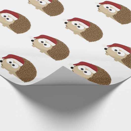 Santa Igel Geschenkpapier (Ecke)