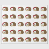 Santa Igel Geschenkpapier (Flach)