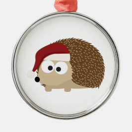 Santa Igel Silbernes Ornament