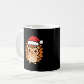 Santa Igel Weihnachten Kaffeetasse (Vorderseite Links)