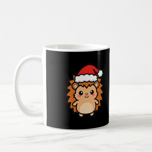 Santa Igel Weihnachten Kaffeetasse (Links)