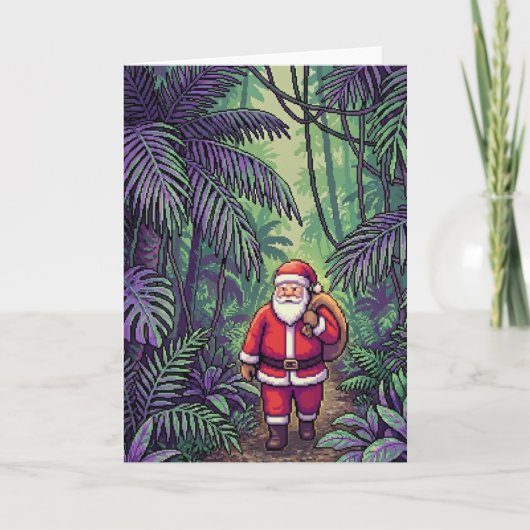 Santa im Dschungel Karte (Vorderseite)