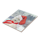 Santa im Stiefel Fliese (Seite)