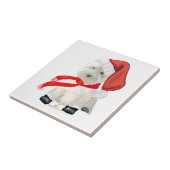 Santa im Stiefel Fliese (Seite)