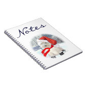 Santa im Stiefel Notizblock (Rechte Seite)