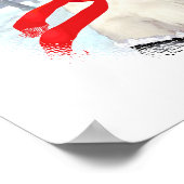 Santa im Stiefel Poster (Ecke)