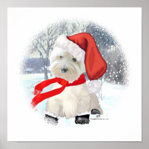 Santa im Stiefel Poster