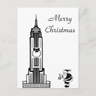 Santa im Vintage-Stil New York City Weihnachten