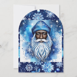 Santa in Blue Einladung