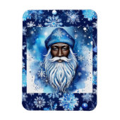 Santa in Blue Magnet (Vertikal)