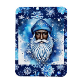 Santa in Blue Magnet