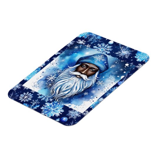 Santa in Blue Magnet (Linke Seite)
