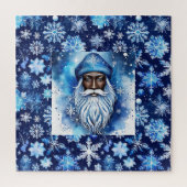 Santa in Blue Puzzle (Vertikal)
