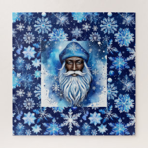 Santa in Blue Puzzle