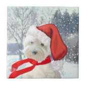 Santa in Boots Fliese (Vorderseite)