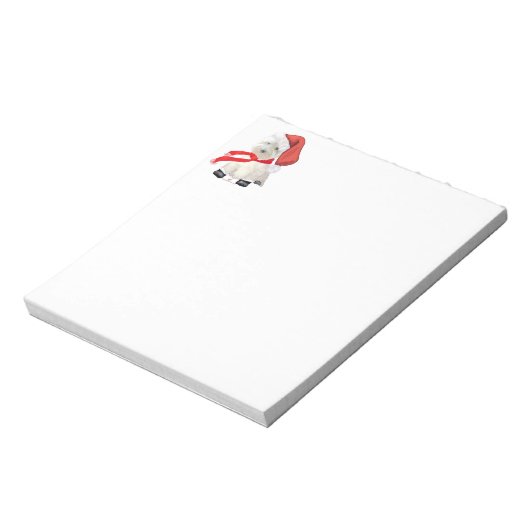 Santa in Boots Notizblock (Rotiert)