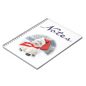 Santa in Boots Notizblock (Linke Seite)