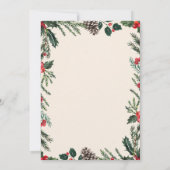 Santa in Car Christmas Party Invitation Einladung (Rückseite)