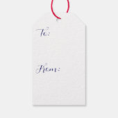 Santa in Chimney Gift Tags Geschenkanhänger (Rückseite)