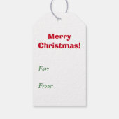 Santa in Chimney Weihnachten Geschenkanhänger (Rückseite)