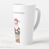 Santa in Chimney Weihnachten Milchtasse (Rechte Ecke)