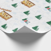 Santa in Chip & Dale Zuhause - Geschenkpacker Geschenkpapier (Ecke)