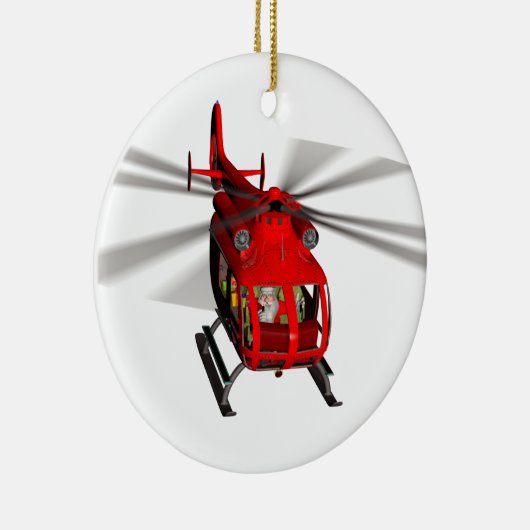 Santa In Chopter Keramik Ornament (Rechts)