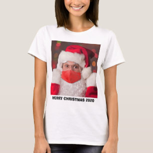 Santa in Coronavirus Gesichtsmaske HumorT-Shirt T-Shirt