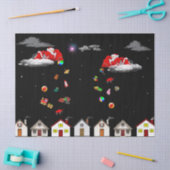 Santa in den Himmelsgewebpapier Seidenpapier (Basteln)