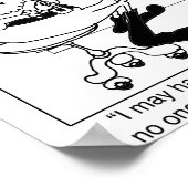 Santa in einer Anstellung für Heizung und Luft Poster (Ecke)