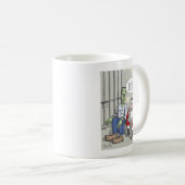 Santa In Gefängnis verlassen Tasse (VorderseiteRechts)