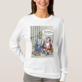 Santa In Gefängnisfrauen weißes, langärmeliges Shi T-Shirt (Vorderseite)