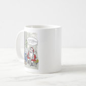 Santa In Gefängnisstrafe Tasse (Vorderseite Links)