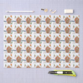 Santa in Gingerbread Elfen mit Candy Canes Seidenpapier (Handwerk)