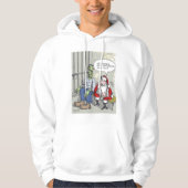 Santa in Jail weiß gekleidetes Sweatshirt (Vorderseite)