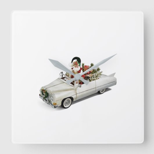 **SANTA IN KONVERTIERBAR** CLOCK QUADRATISCHE WANDUHR (Vorderseite)