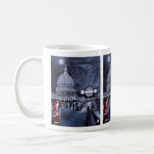 Santa in London Gemälde von Alfred Fox Kaffeetasse