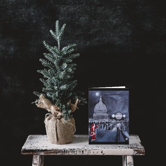Santa in London Gemälde von Alfred Fox Karte