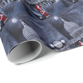 Santa in London Painting by Alfred Fox Geschenkpapier (Rolleneckpunkt)