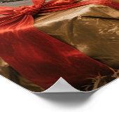 Santa in mittelalterlicher Zeit Poster (Ecke)