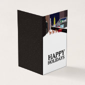 Santa in New York, die Weihnachtskarte für das Fot Visitenkarten (Vorderseite)